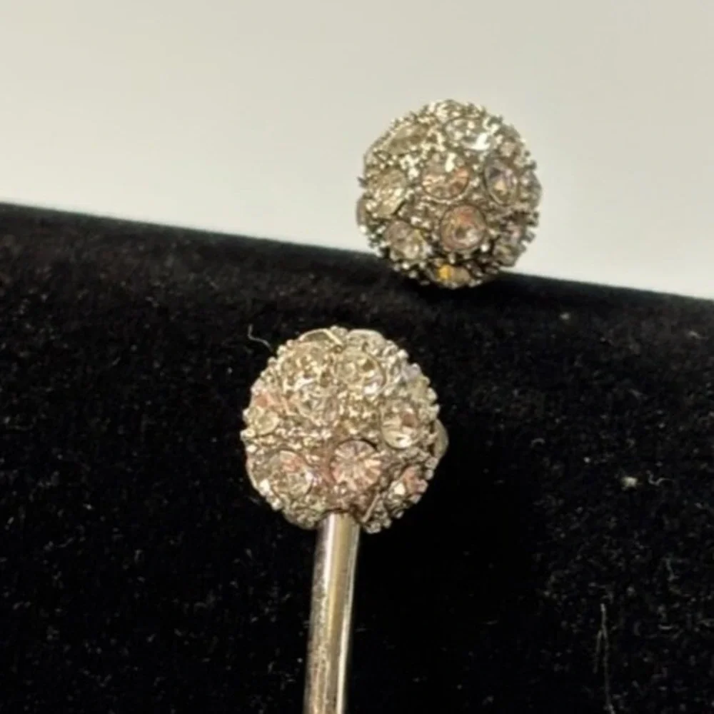 Bangle Rhinestone Baubles Very Sparkly Cute Silver Tone‎